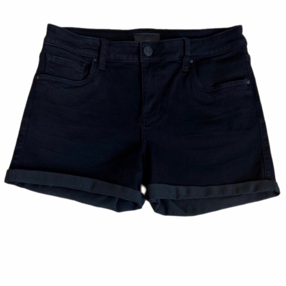 KUT From The KLOTH Jane High-Rise Black Denim Shorts Size 8
